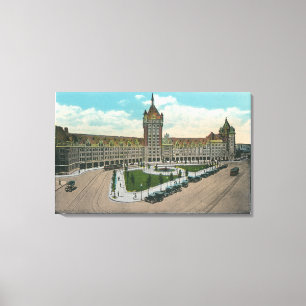 Außenansicht des D u. des H und der Zeitschrift Leinwanddruck