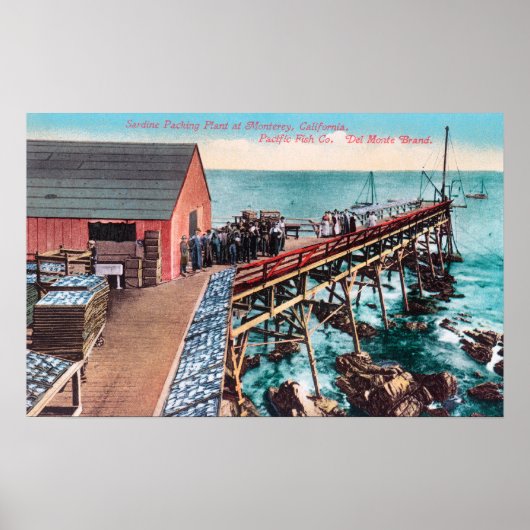 Außenansicht des Del Monte Sardine Poster (Vorne)