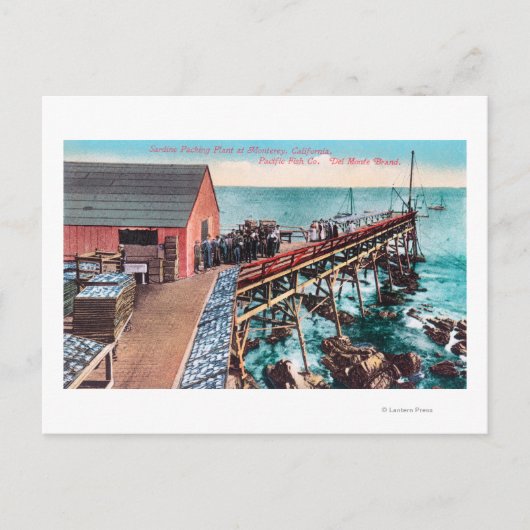 Außenansicht des Del Monte Sardine Postkarte (Vorderseite)