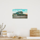 Außenansicht des Depots im südlichen Pazifik 3 Poster (Küche)