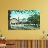 Außenansicht des DepotsHealdsburg, CA Leinwanddruck (Insitu (Wohnzimmer))