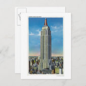 Außenansicht des Empire State Bldg Postkarte (Vorne/Hinten)