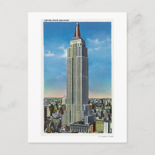 Außenansicht des Empire State Bldg Postkarte (Vorderseite)