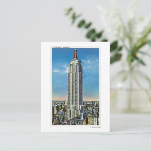Außenansicht des Empire State Bldg Postkarte (Stehend Vorderseite)