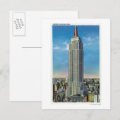 Außenansicht des Empire State Bldg Postkarte (Vorne/Hinten)