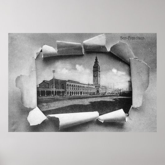 Außenansicht des Fährbahnhofs Poster (Vorne)