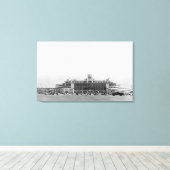 Außenansicht des Flughafens Seattle-Tacoma Leinwanddruck (Insitu (Holzboden))