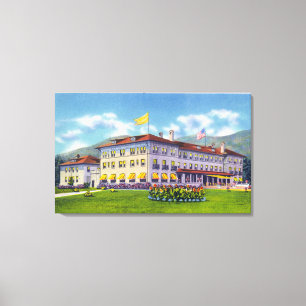 Außenansicht des Fort William Henry Hotels Leinwanddruck