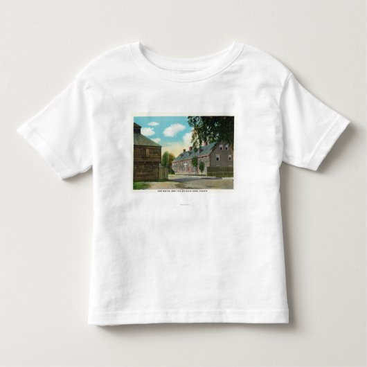 Außenansicht des Forts Weston und des Block-Hauses Kleinkind T-shirt (Vorderseite)