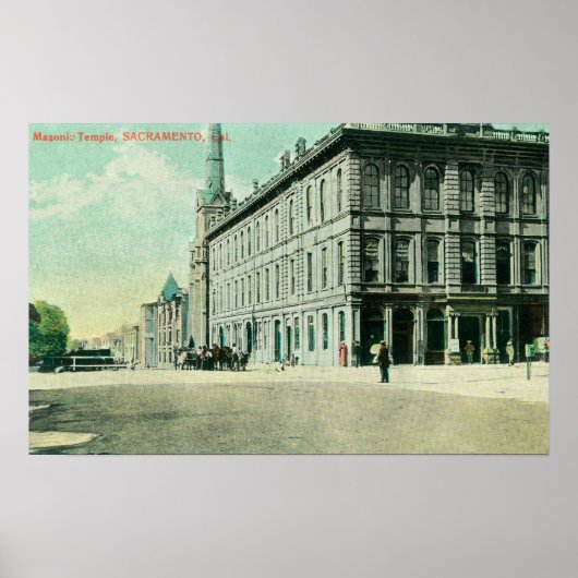 Außenansicht des Freimaurertempels 2 Poster (Vorne)