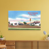 Außenansicht des Gateway MotelMerced, CA Leinwanddruck (Insitu (Wohnzimmer))