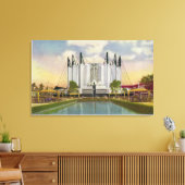 Außenansicht des Gebäude Reise Leinwanddruck (Insitu (Wohnzimmer))