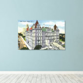 Außenansicht des Gebäude Staat Hauptstadt # Leinwanddruck (Insitu (Holzboden))