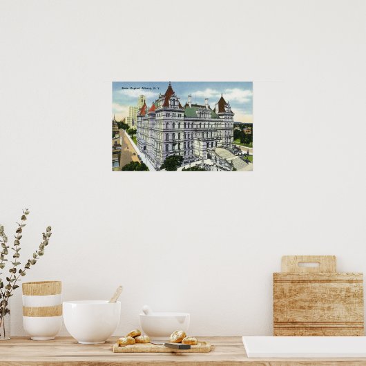 Außenansicht des Gebäude Staat Hauptstadt # Poster (Küche)