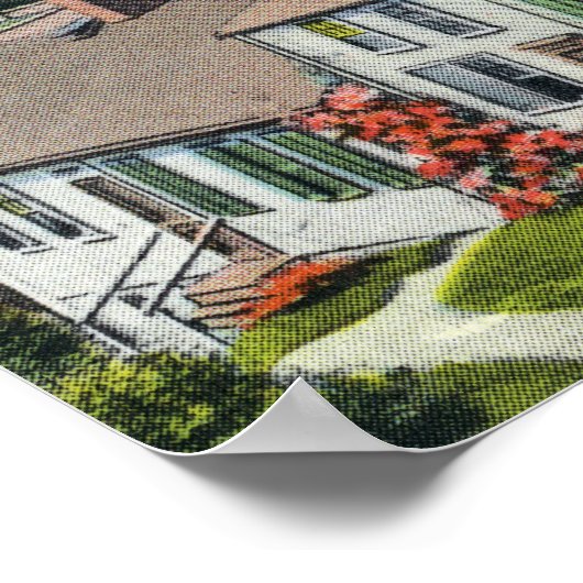 Außenansicht des gemeinsamen Hauses Poster (Ecke)