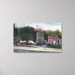 Außenansicht des Gerichtes HouseLakeport, CA Leinwanddruck