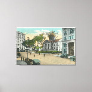 Außenansicht des Gerichtsgebäudes Leinwanddruck