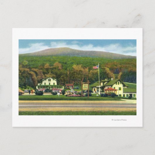 Außenansicht des Glen House Postkarte (Vorderseite)