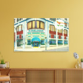 Außenansicht des Goldenen Fasans Leinwanddruck (Insitu (Wohnzimmer))