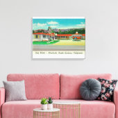 Außenansicht des Golf Motels, Montecito Leinwanddruck (Insitu (Wohnzimmer))