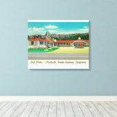 Außenansicht des Golf Motels, Montecito Leinwanddruck (Insitu (Holzboden))