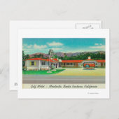 Außenansicht des Golf Motels, Montecito Postkarte (Vorne/Hinten)