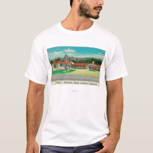 Außenansicht des Golf-Motels, Montecito T-Shirt