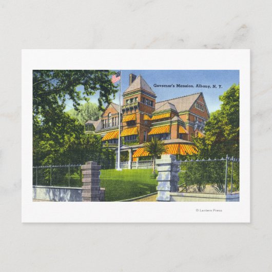 Außenansicht des Gouverneurshauses Postkarte (Vorderseite)