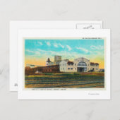 Außenansicht des Hafens von Astoria Dock Gebäude Postkarte (Vorne/Hinten)