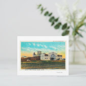 Außenansicht des Hafens von Astoria Dock Gebäude Postkarte (Stehend Vorderseite)