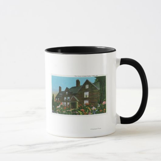 Außenansicht des Hauses der Sieben Gabel Tasse (Rechts)