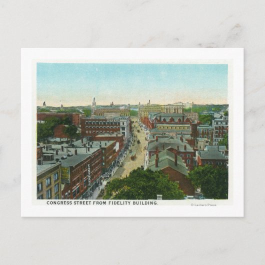 Außenansicht des Hauses von Longfellow Postkarte (Vorderseite)