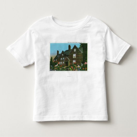 Außenansicht des Hauses von sieben Giebeln Kleinkind T-shirt (Vorderseite)
