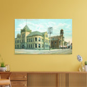 Außenansicht des Hofhauses Santa Cruz, CA Leinwanddruck (Insitu (Wohnzimmer))