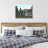 Außenansicht des Holly Oaks-Gebäude Leinwanddruck (Insitu (Schlafzimmer))