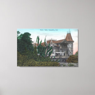 Außenansicht des Holly Oaks-Gebäude Leinwanddruck