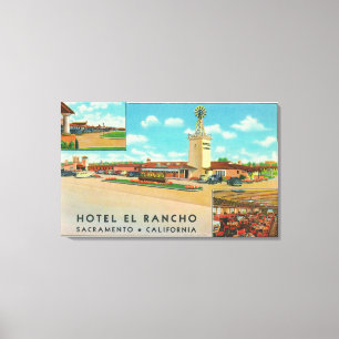 Außenansicht des Hotel-EL Rancho Leinwanddruck