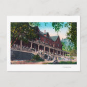 Außenansicht des Hotelportals Postkarte (Vorderseite)