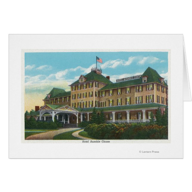 Außenansicht des Hotels Ausable Chasm (Vorderseite (Horizontal))