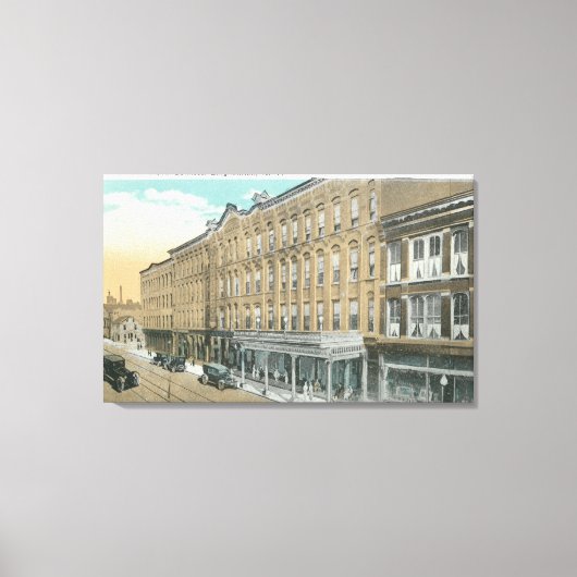 Außenansicht des Hotels Bennett Leinwanddruck (Vorderseite)