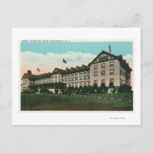 Außenansicht des Hotels Champlain Postkarte