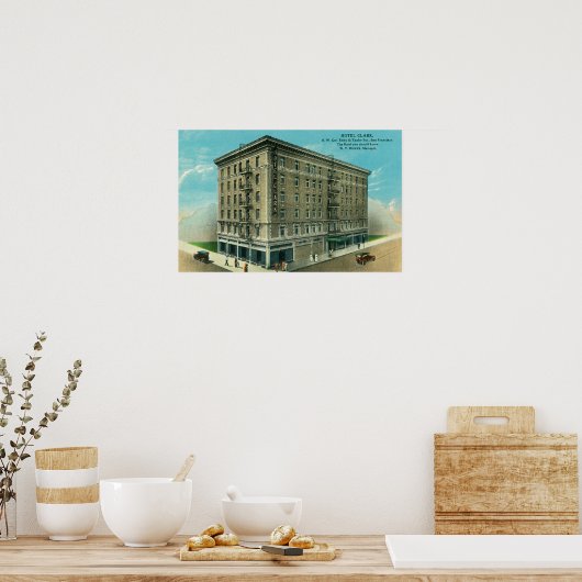 Außenansicht des Hotels Clark Poster (Küche)