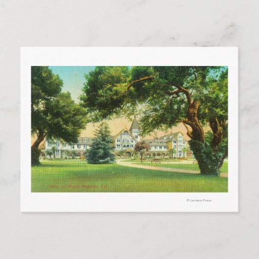 Außenansicht des Hotels del Monte Postkarte (Vorderseite)