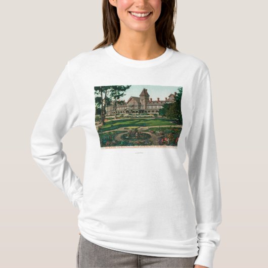 Außenansicht des Hotels Del Monte und des Bodens T-Shirt (Vorderseite)
