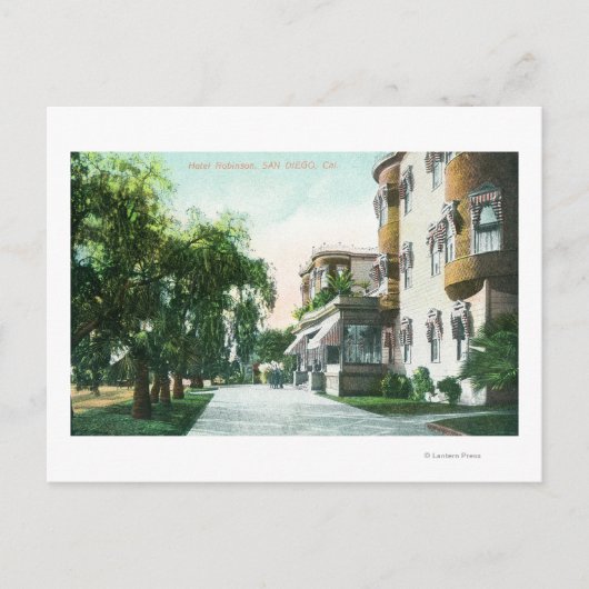 Außenansicht des Hotels Robinson Postkarte (Vorderseite)