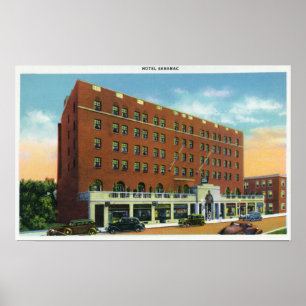 Außenansicht des Hotels Saranac Poster