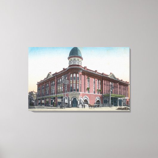 Außenansicht des Hotels Stewart Leinwanddruck (Vorderseite)