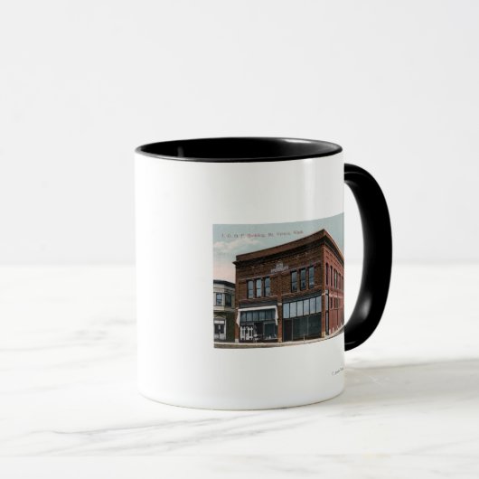 Außenansicht des IOOF-Gebäude Tasse (VorderseiteRechts)