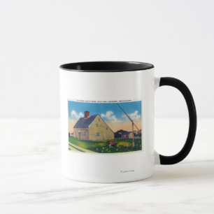 Außenansicht des Jethro Sarg-Hauses Tasse