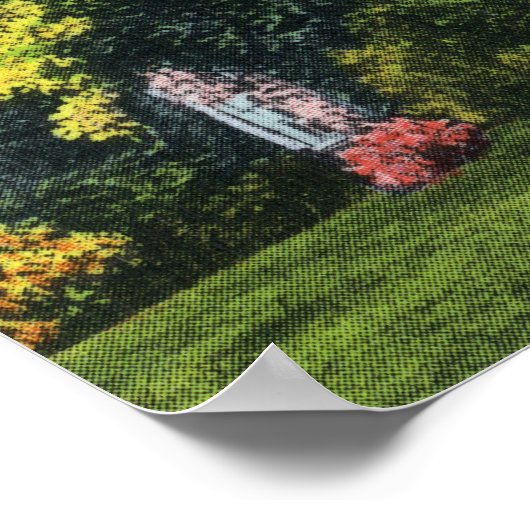 Außenansicht des John Alden House Poster (Ecke)